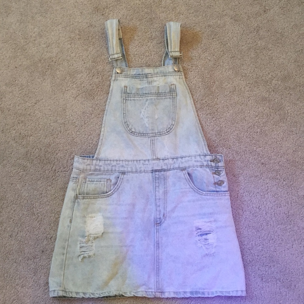 Overall Dress Light Wash